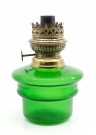 Oljehus - grønt glass, med brenner thumbnail
